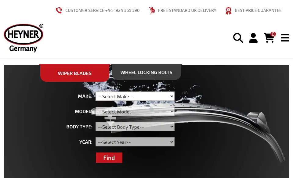 Screenshot of heynershop.co.uk