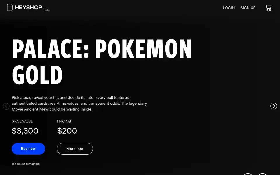 Screenshot of heyshop.com