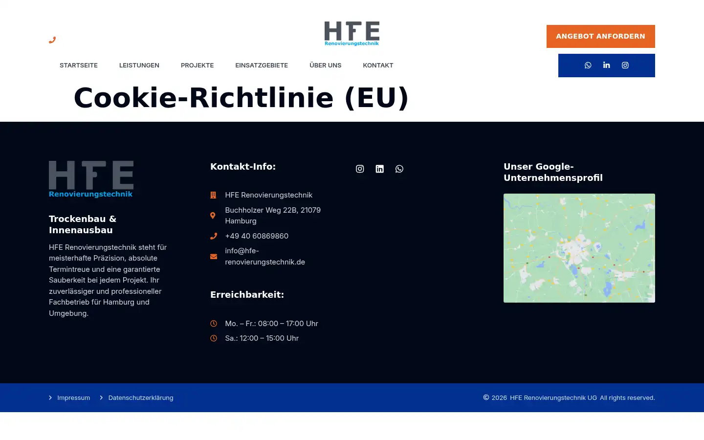 Screenshot of hfe-renovierungstechnik.de