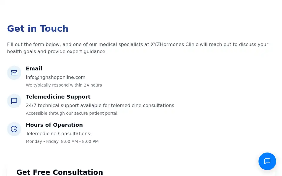 Screenshot of hghshoponline.com