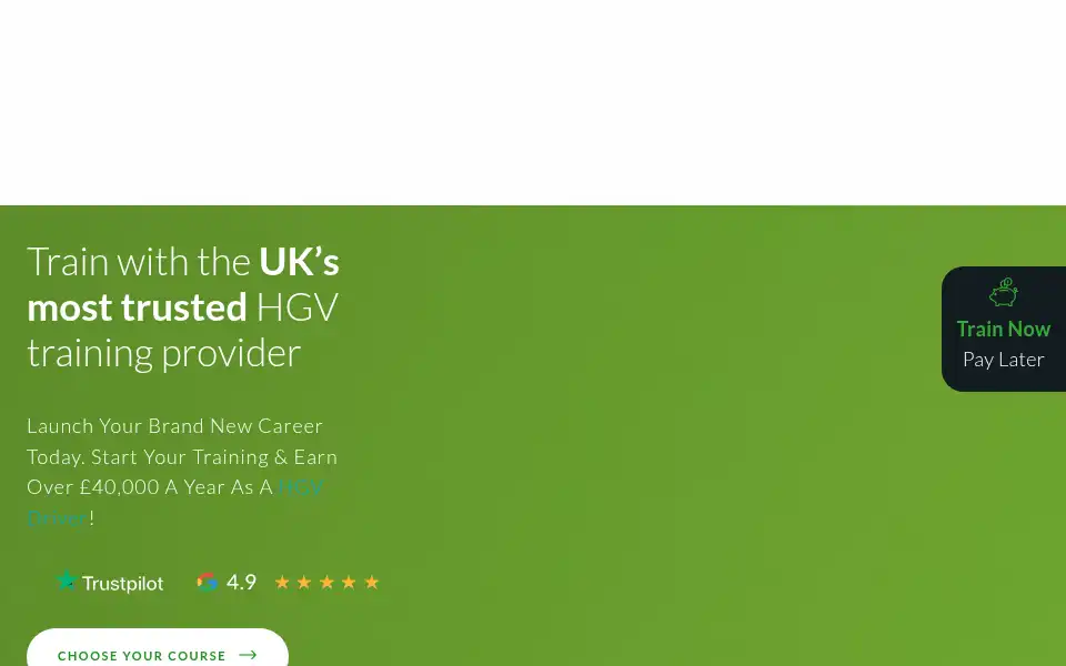 Screenshot of hgvtrainingnetwork.com