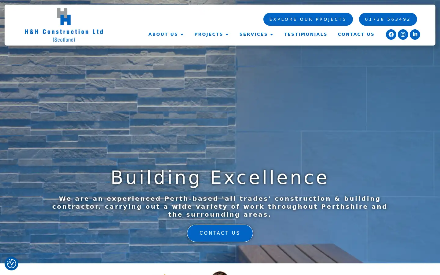 Screenshot of hhconstruction.net