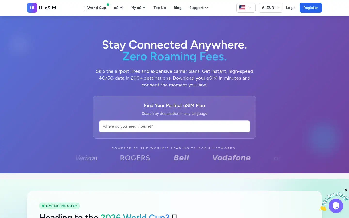 Screenshot of hi-esim.com