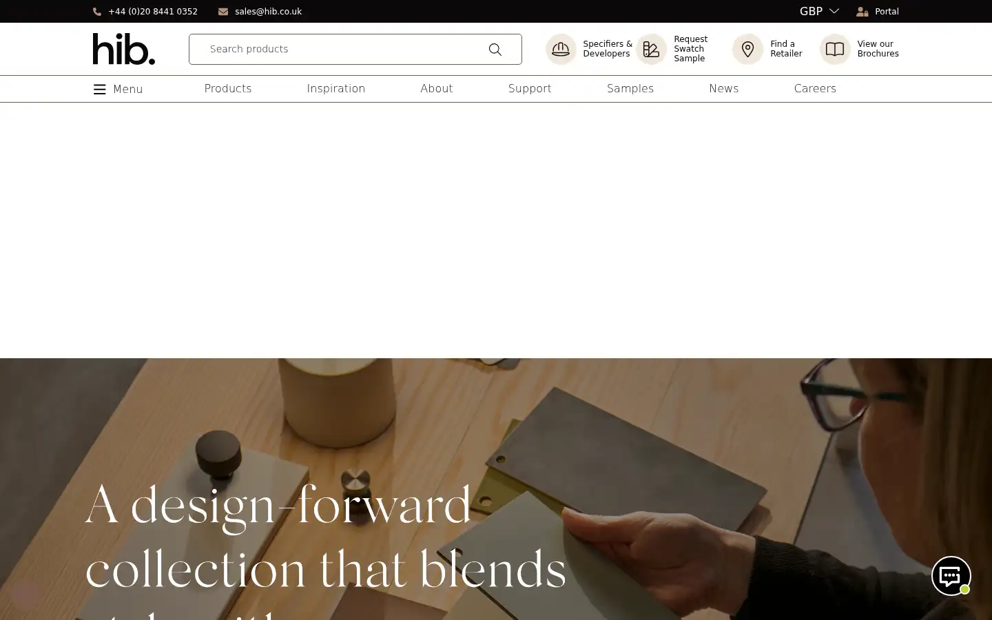 Screenshot of hib.co.uk