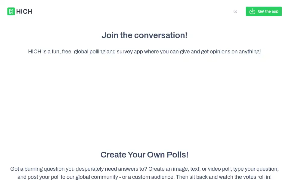 Screenshot of hichapp.com