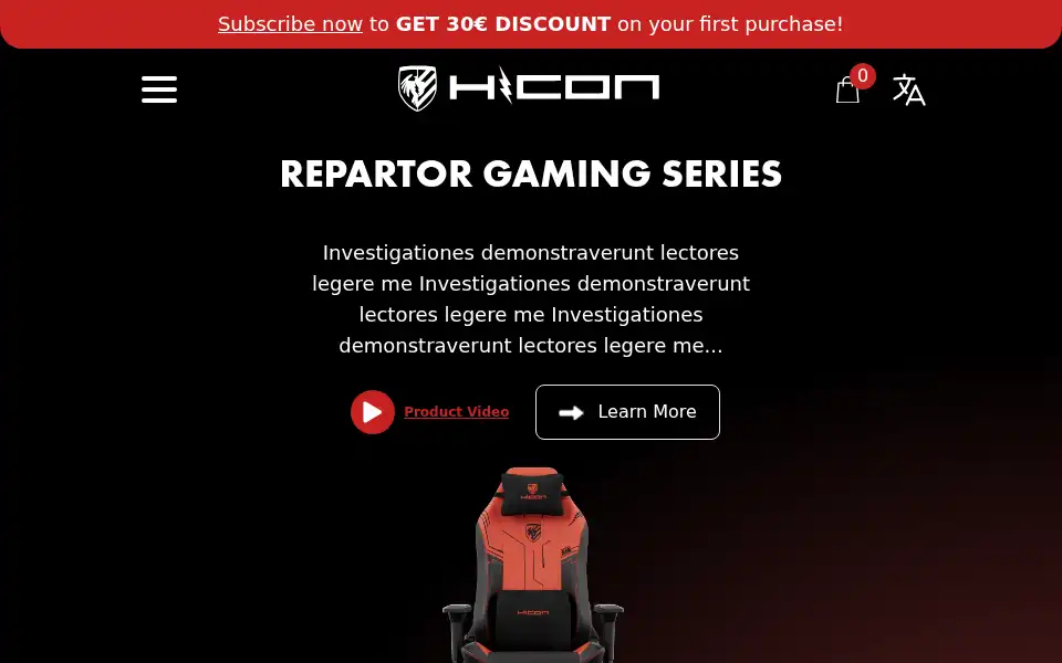 Screenshot of hiconchairs.com