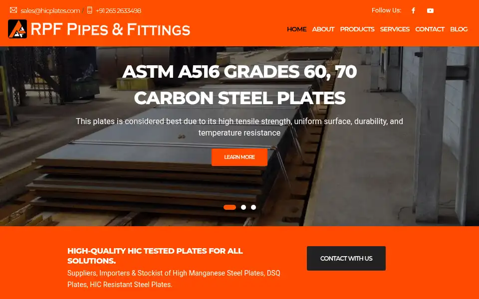 Screenshot of hicplates.com