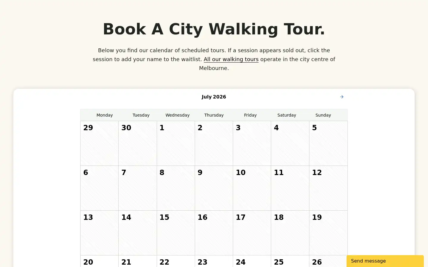 Screenshot of hiddensecretstours.com