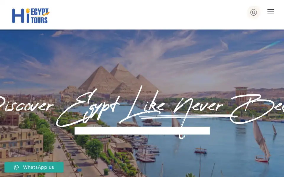 Screenshot of hiegypttours.com