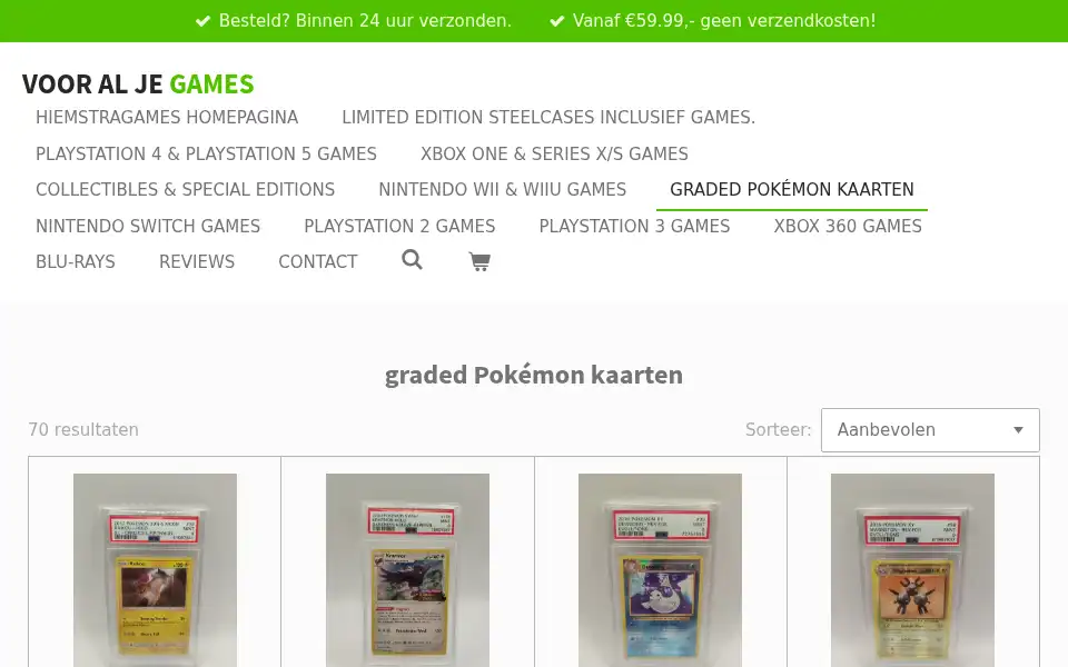 Screenshot of hiemstragames.nl