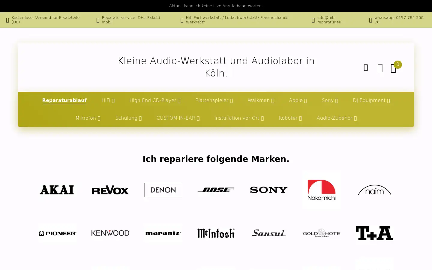 Screenshot of hifi-reparatur.eu