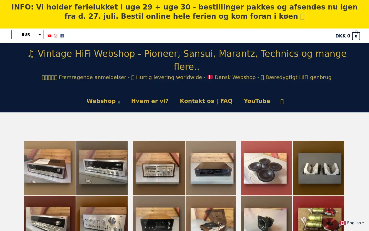 Screenshot of hifi-scandinavia.dk