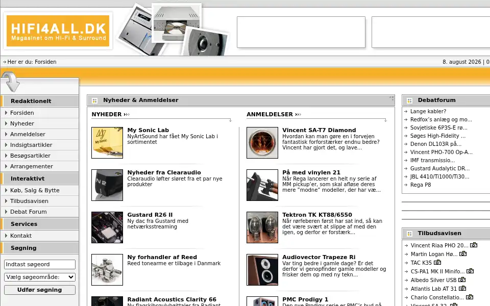 Screenshot of hifi4all.dk