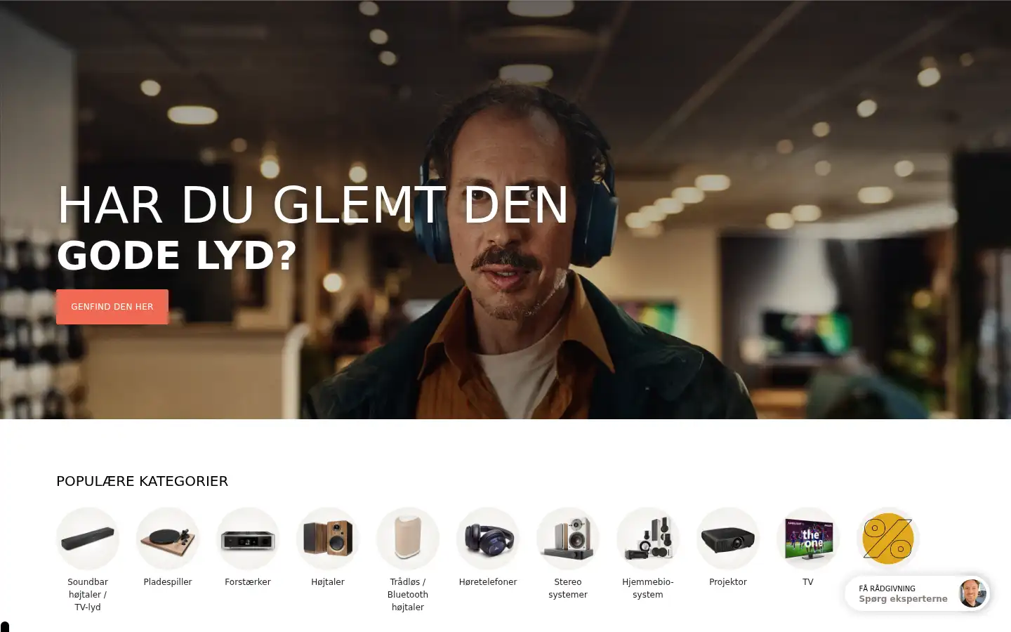 Screenshot of hifiklubben.dk