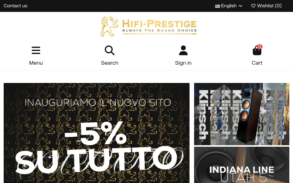 Screenshot of hifiprestige.it