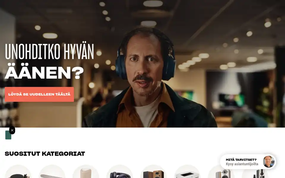 Screenshot of hifistudio.fi