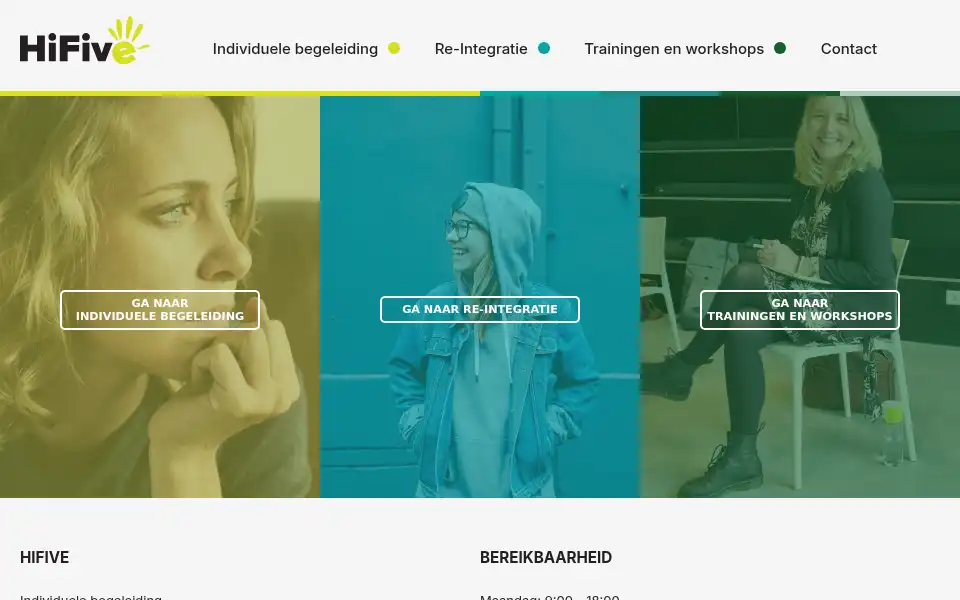 Screenshot of hifive.nl