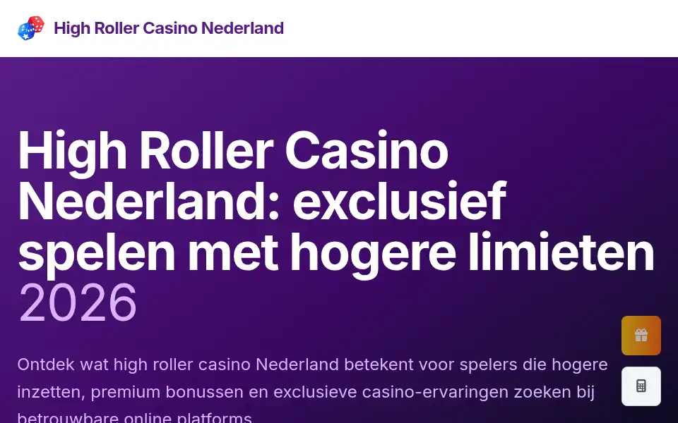 Screenshot of high-rollernederland.nl