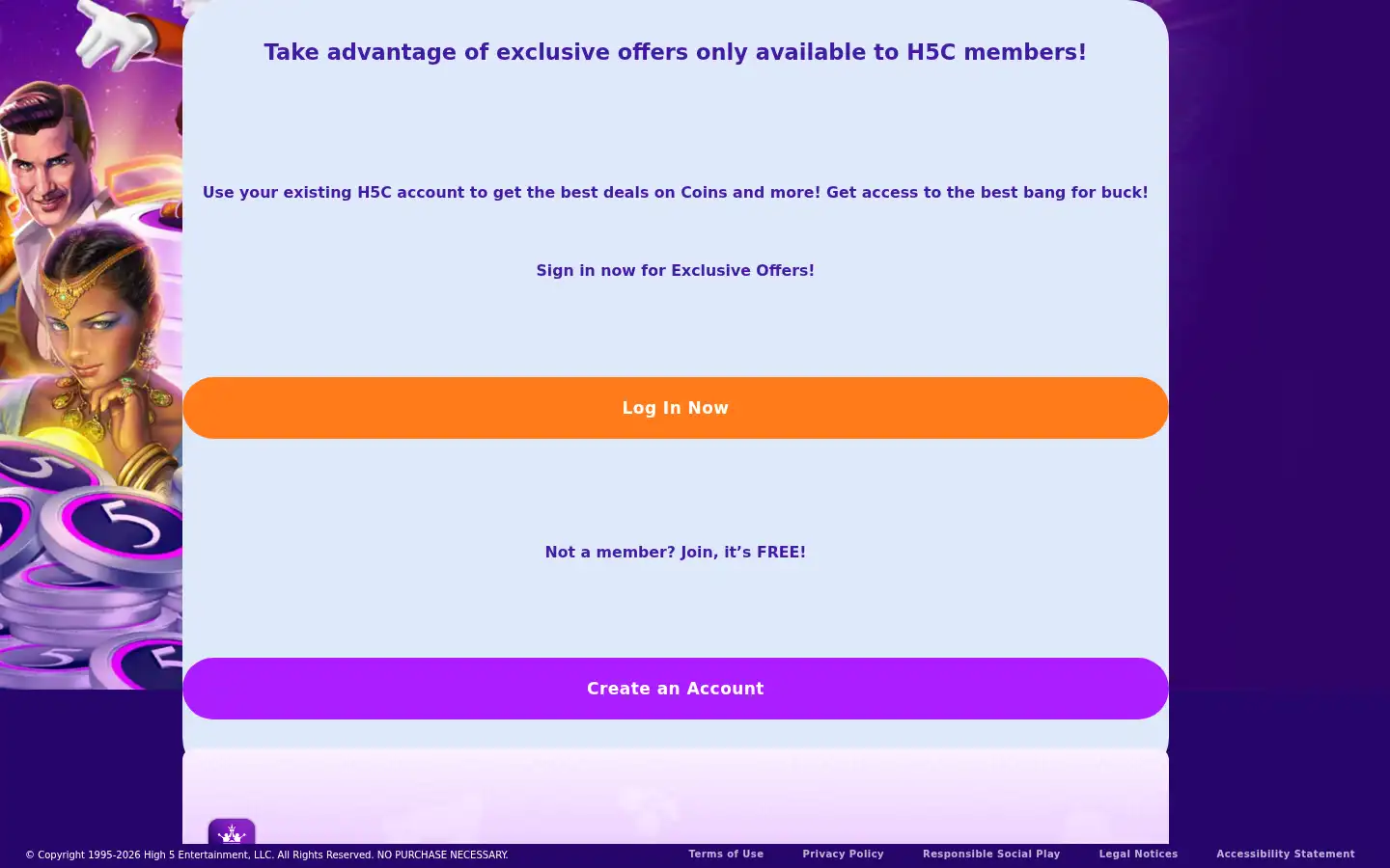 Screenshot of high5casino.com