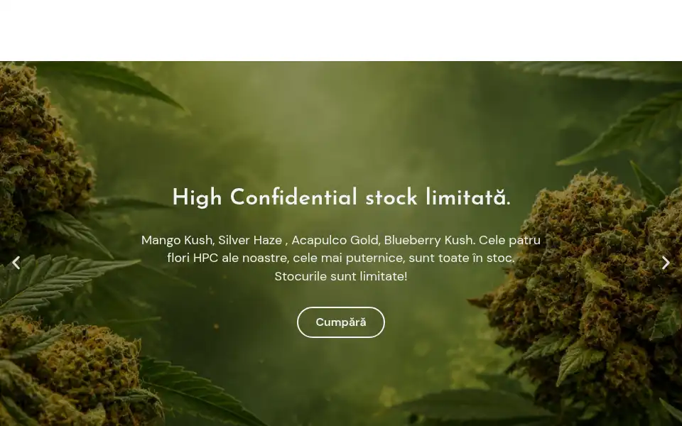 Screenshot of highconfidential.ro