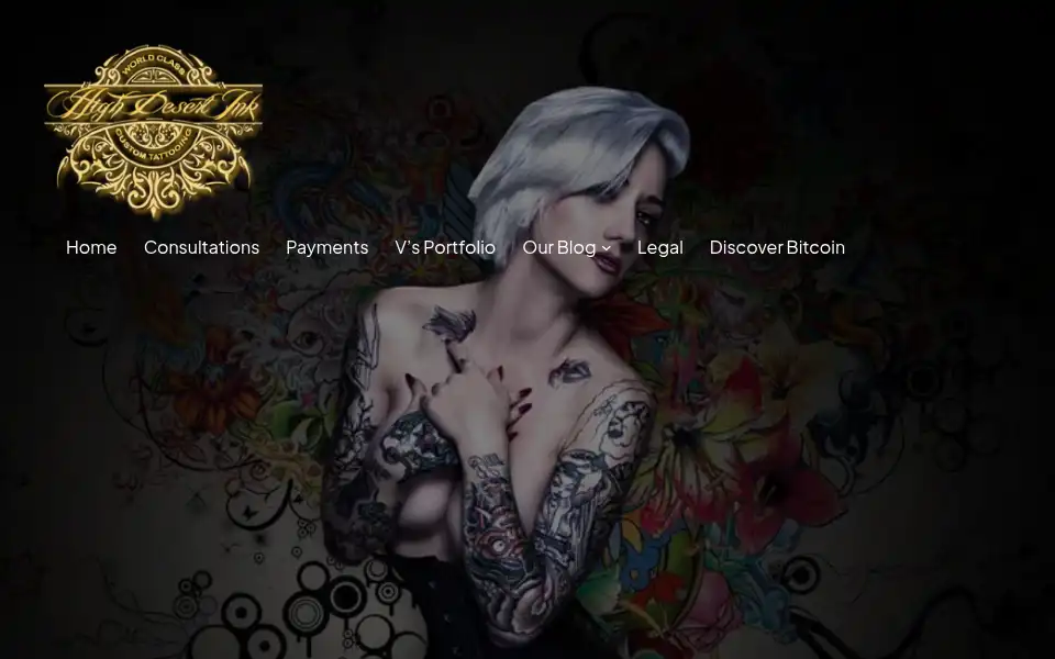 Screenshot of highdesertink.com