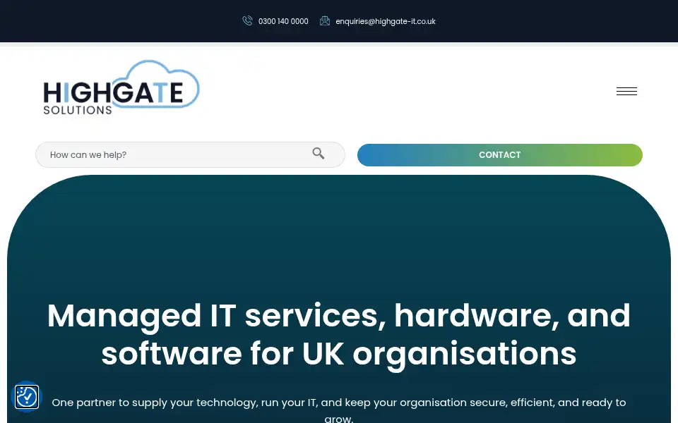 Screenshot of highgate-it.co.uk