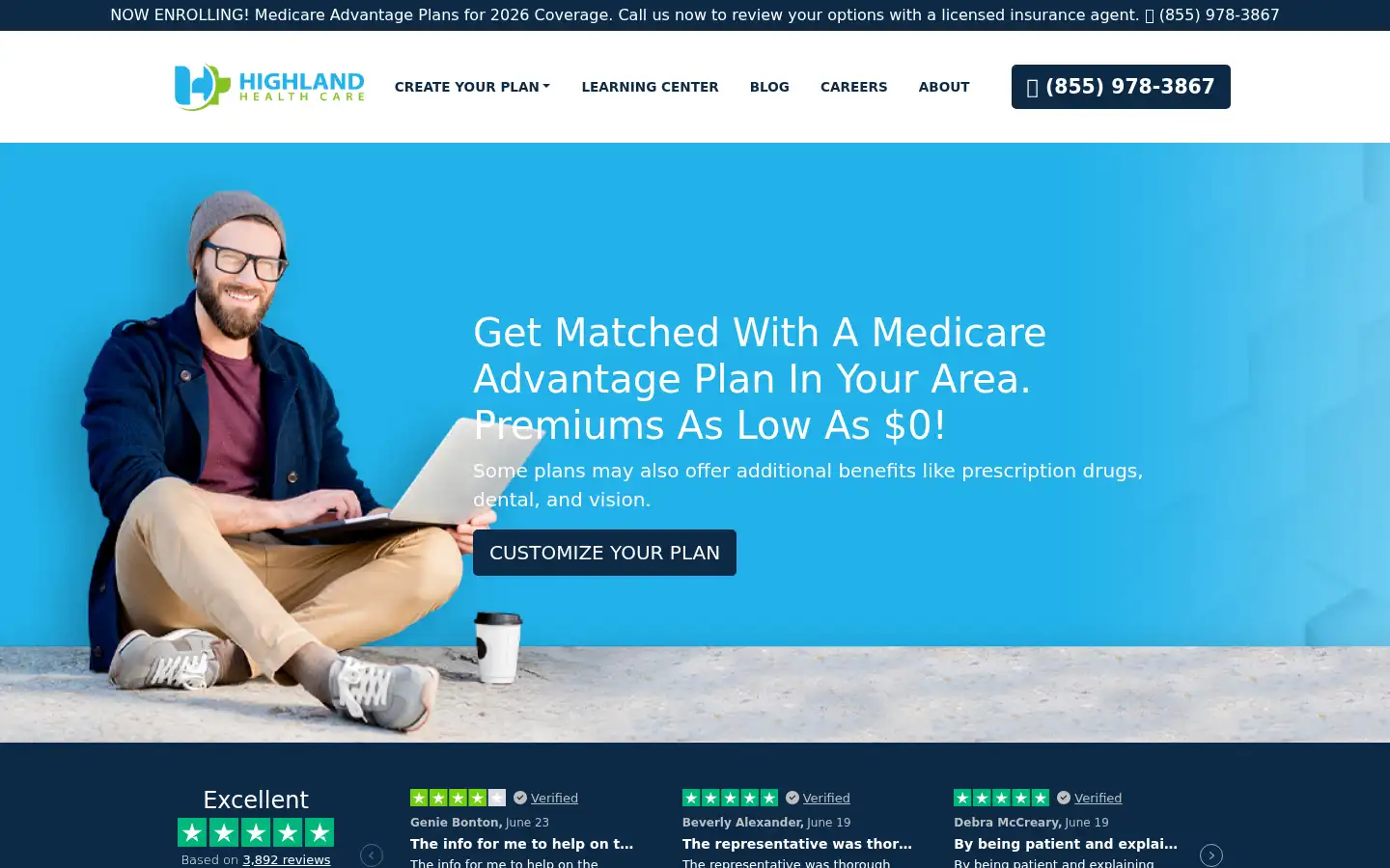 Screenshot of highlandhealthcare.com