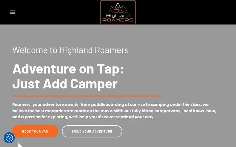 Screenshot of highlandroamers.com
