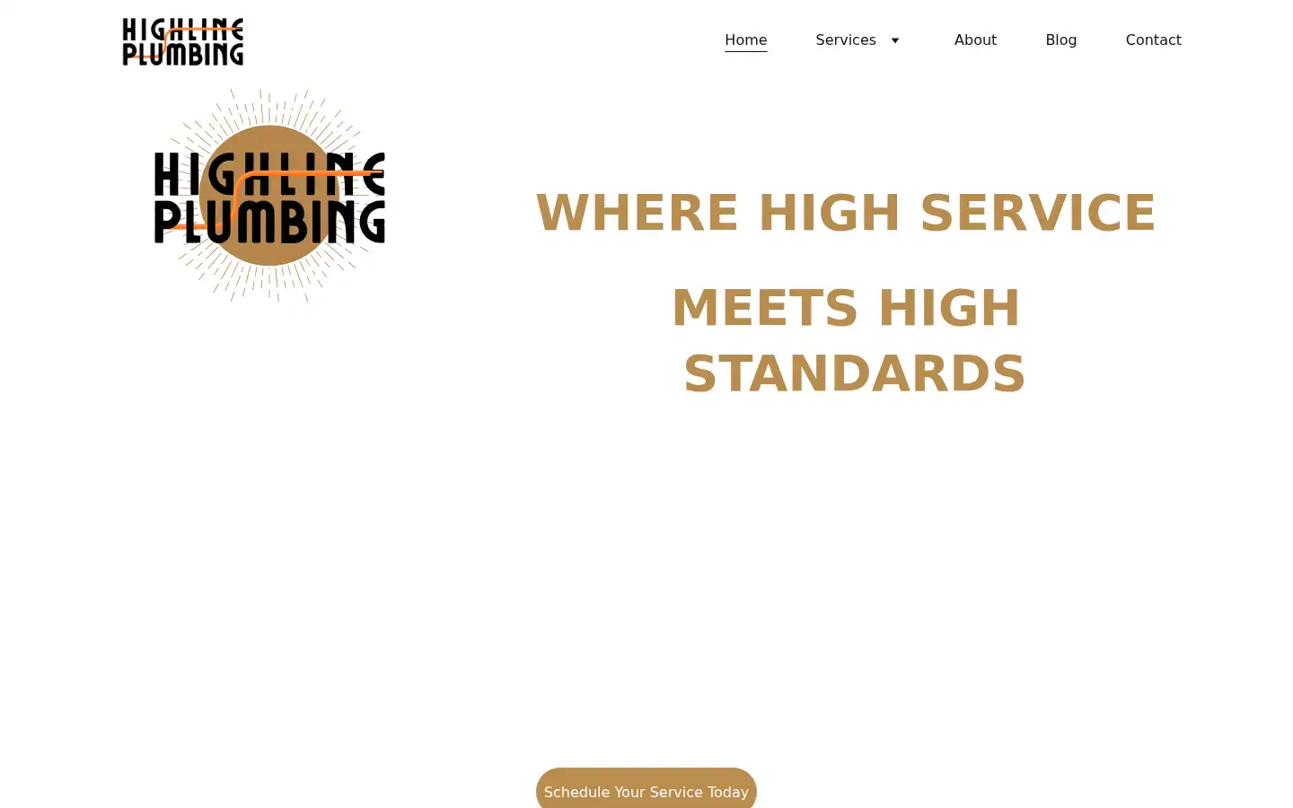 Screenshot of highline-plumbing.com