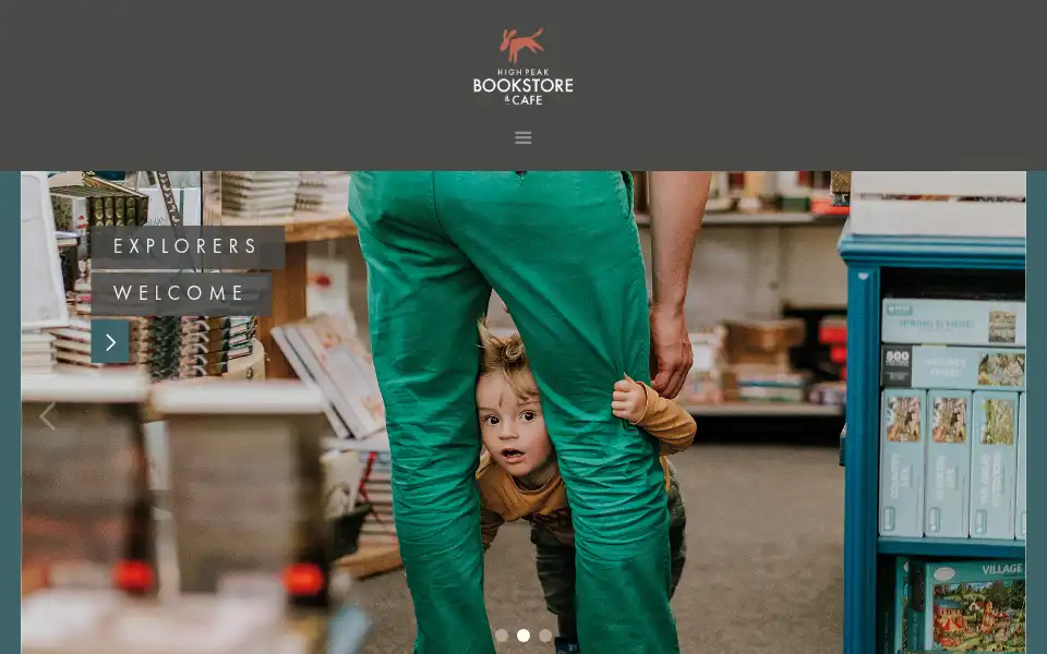 Screenshot of highpeakbookstore.co.uk