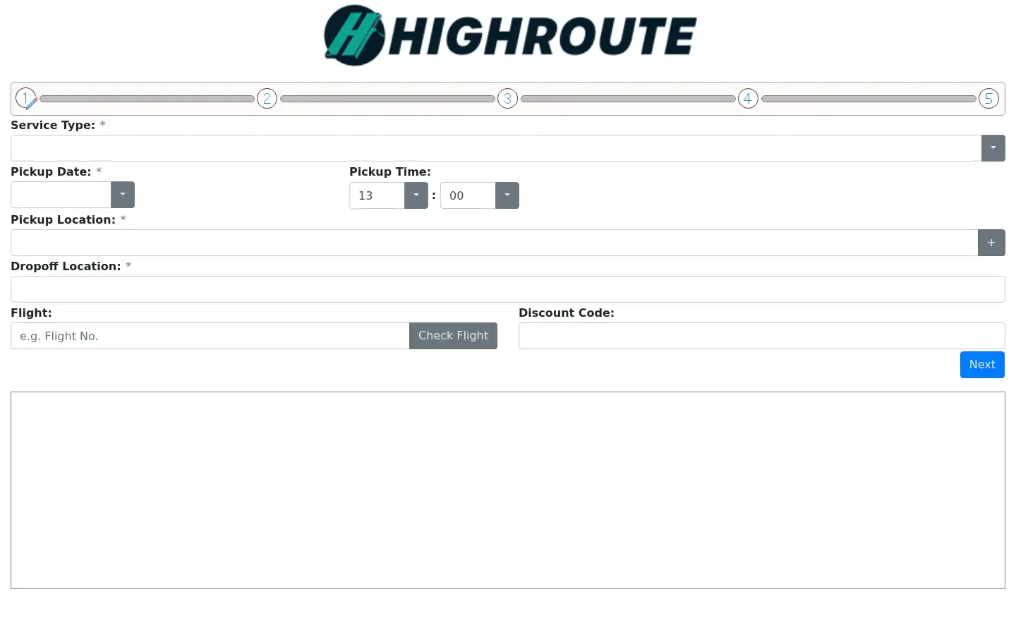 Screenshot of highroute.co.uk