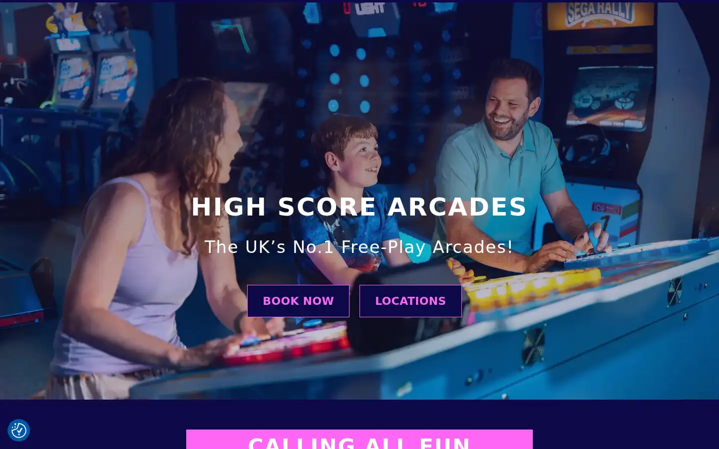 Screenshot of highscorearcades.co.uk
