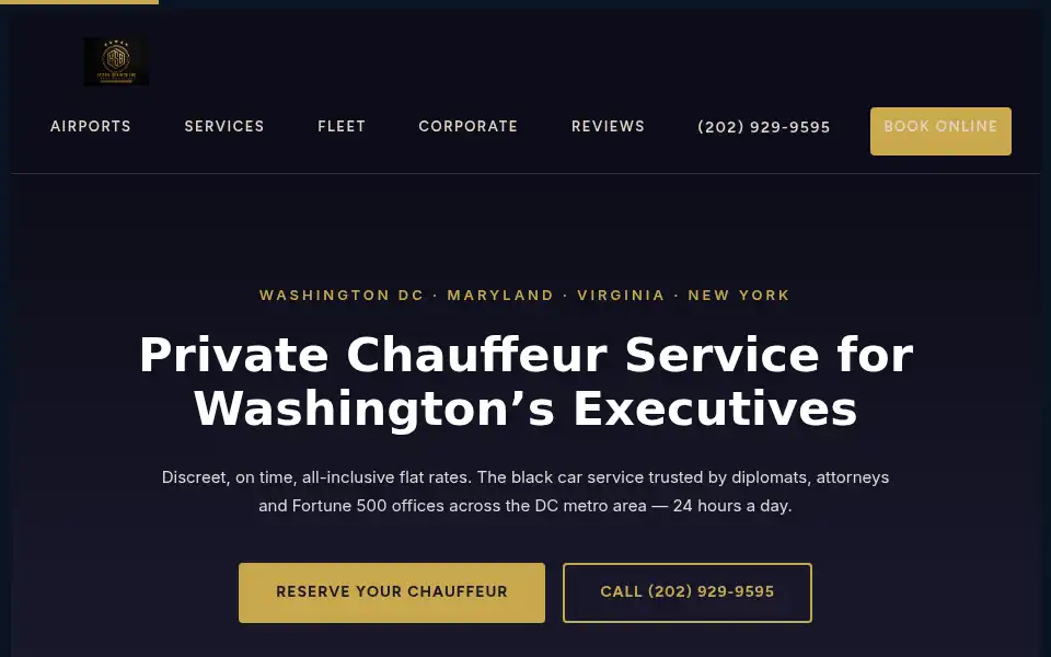 Screenshot of highstatuslimo.com