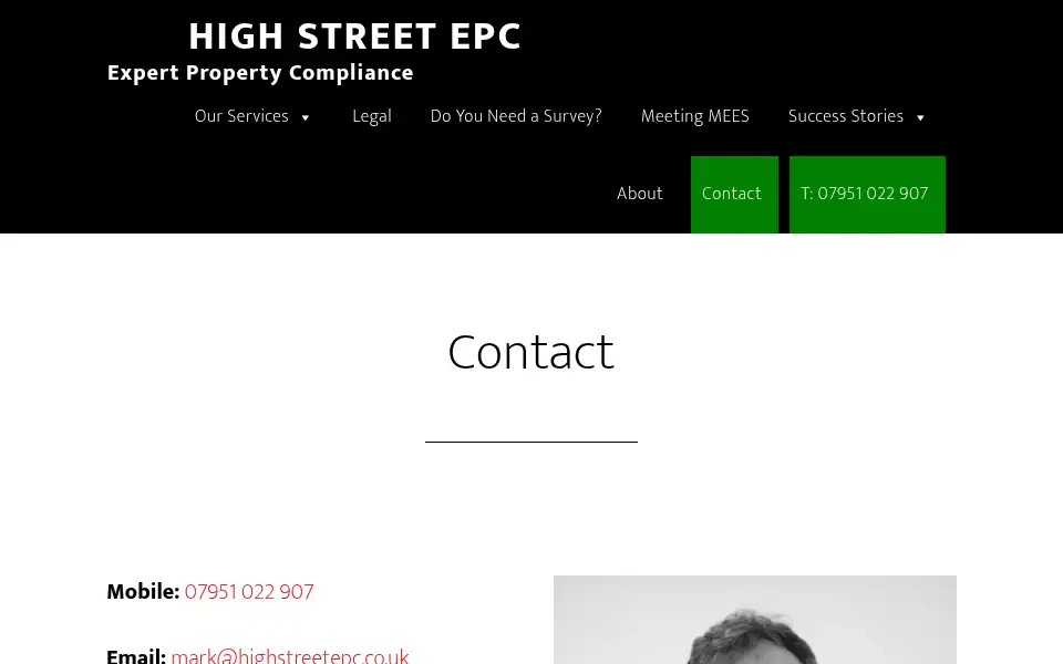 Screenshot of highstreetepc.co.uk