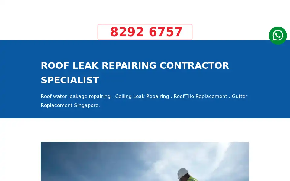 Screenshot of hightechroofing.com.sg