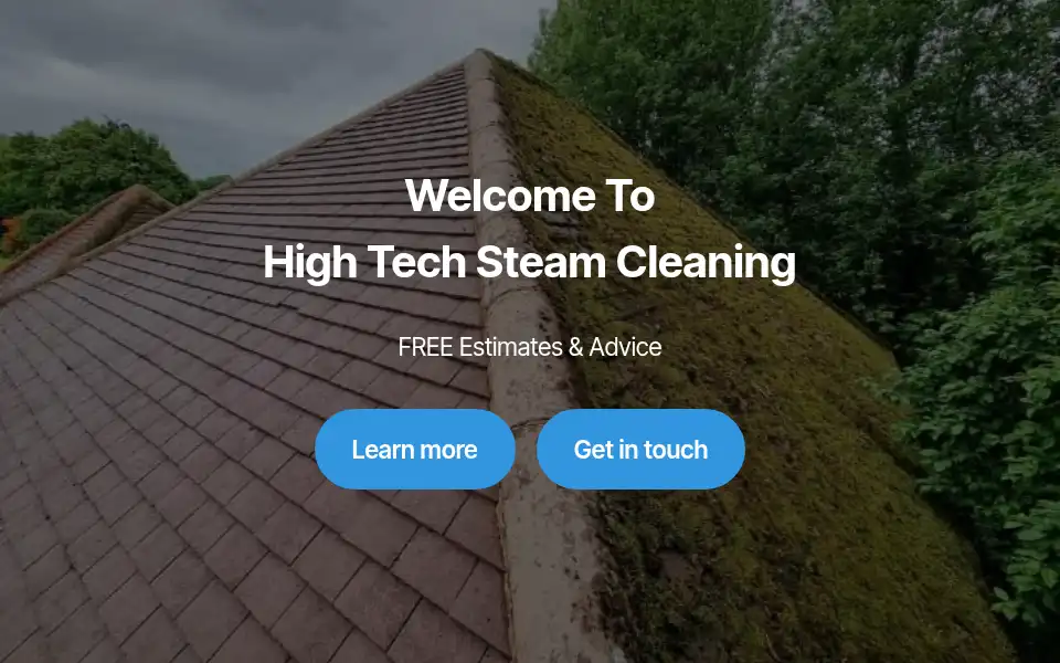 Screenshot of hightechsteamcleaning.co.uk