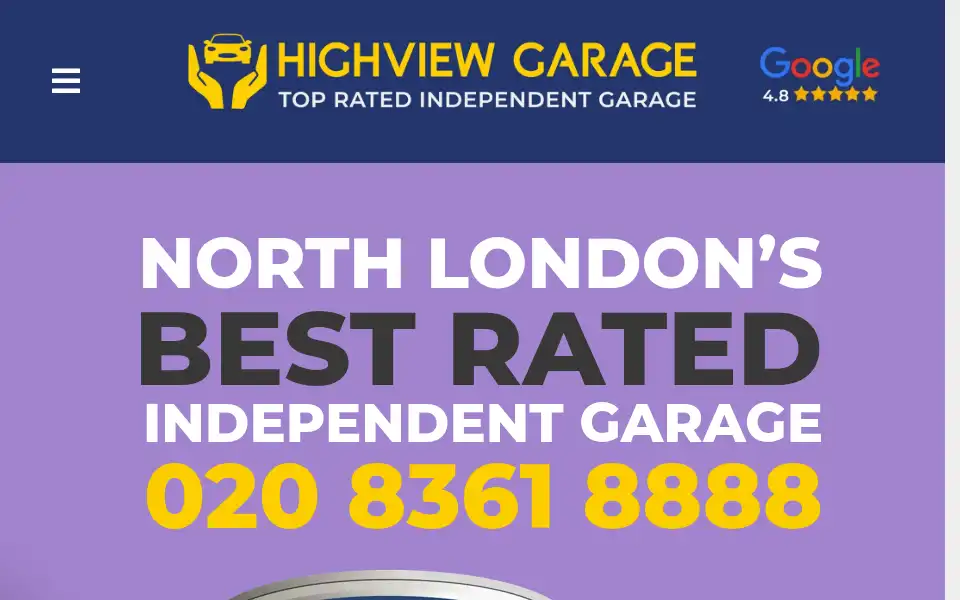 Screenshot of highviewgarage.co.uk