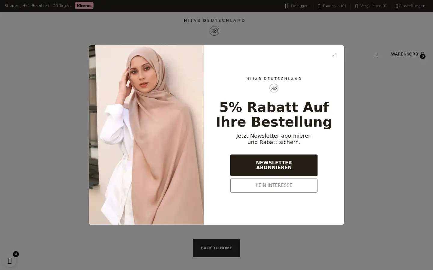 Screenshot of hijab-deutschland.com