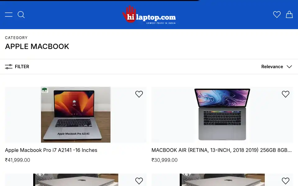 Screenshot of hilaptop.com