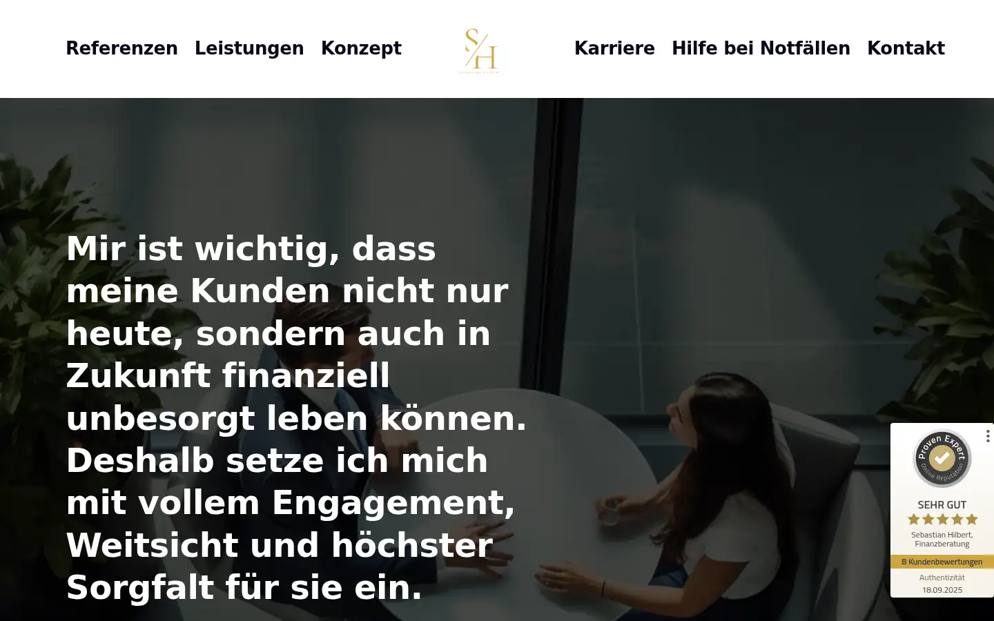 Screenshot of hilbert-sebastian.de