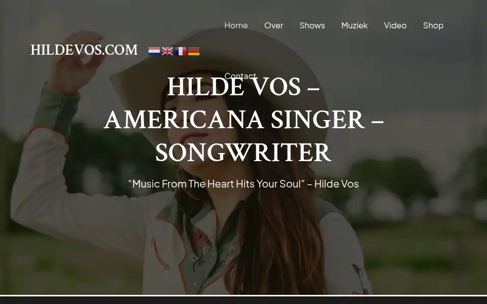 Screenshot of hildevos.com