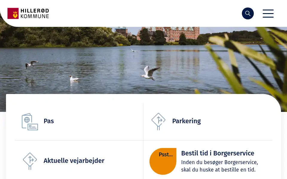 Screenshot of hillerod.dk