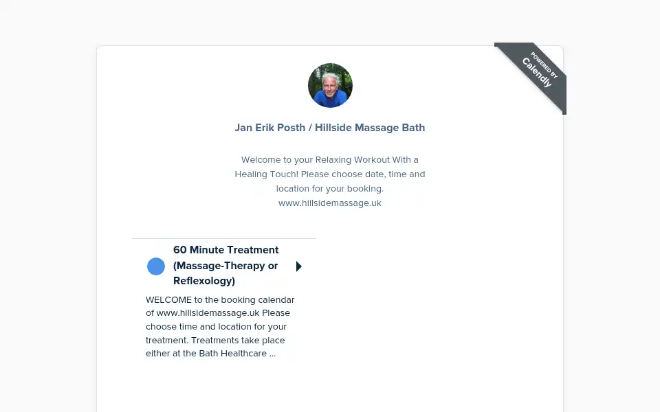 Screenshot of hillsidemassage.uk
