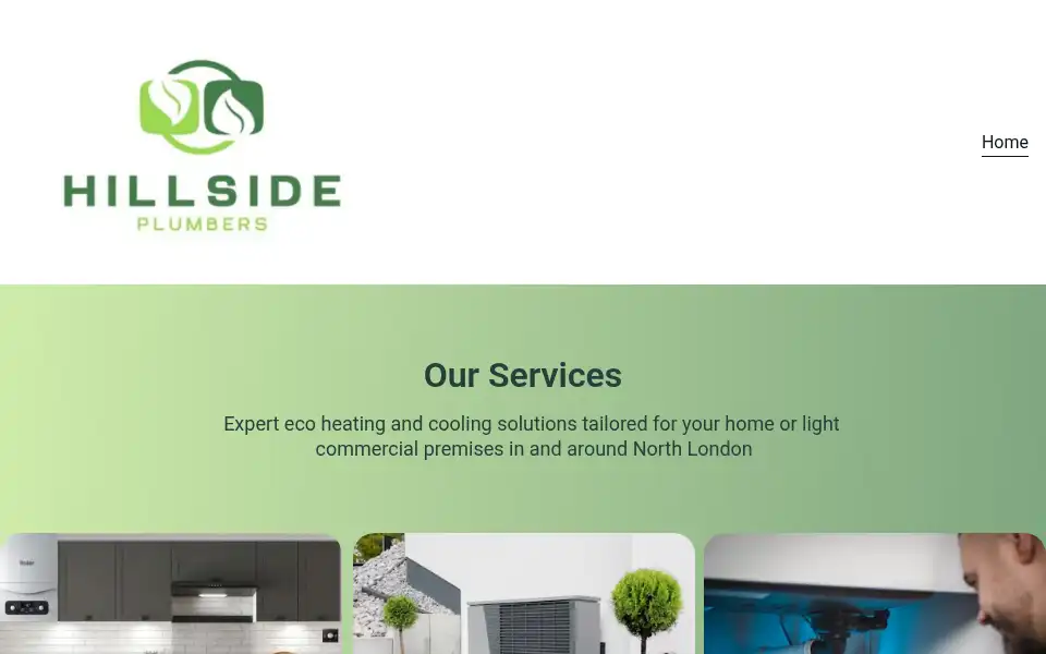 Screenshot of hillsideplumbers.co.uk