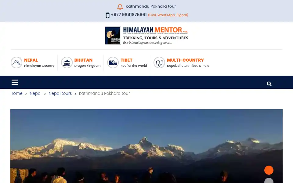 Screenshot of himalayanmentor.com