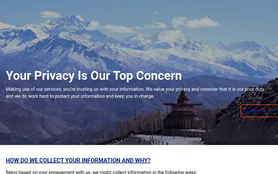 Screenshot of himalayatreats.com