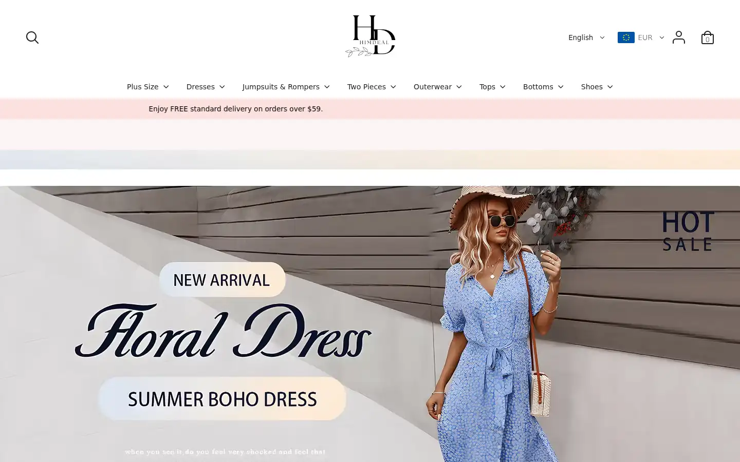 Screenshot of himdeal.com