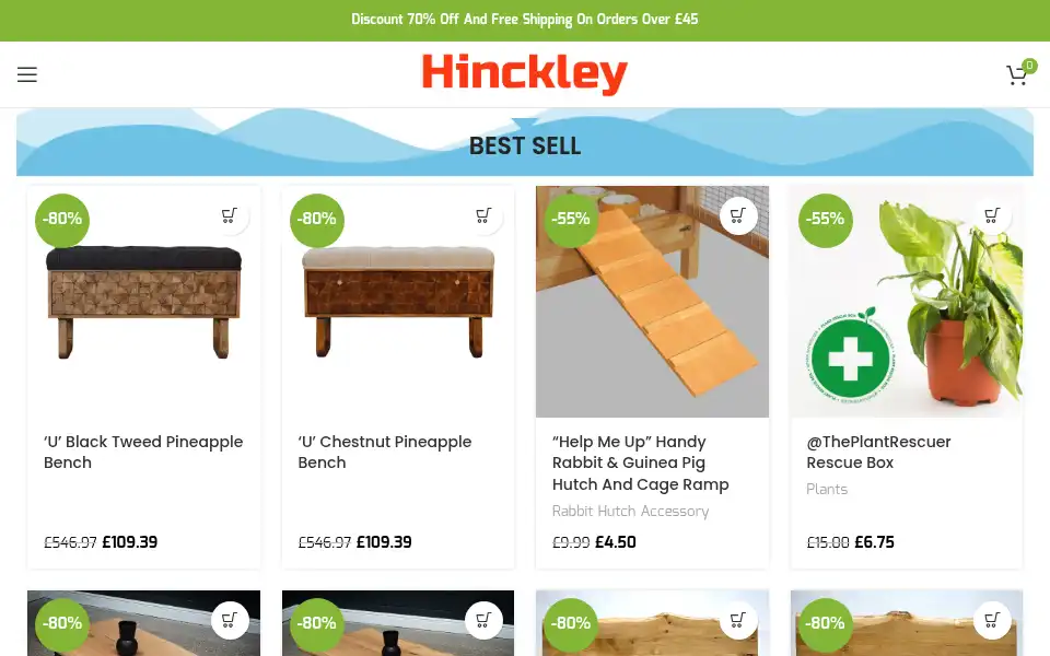 Screenshot of hinckleyfurniturestore.com