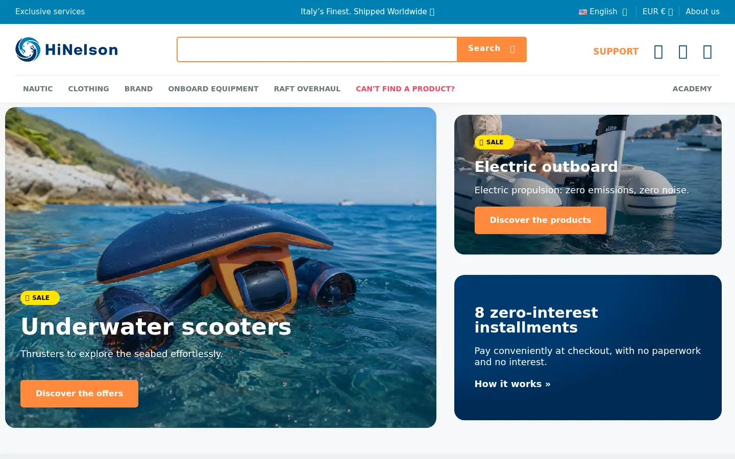 Screenshot of hinelson.com