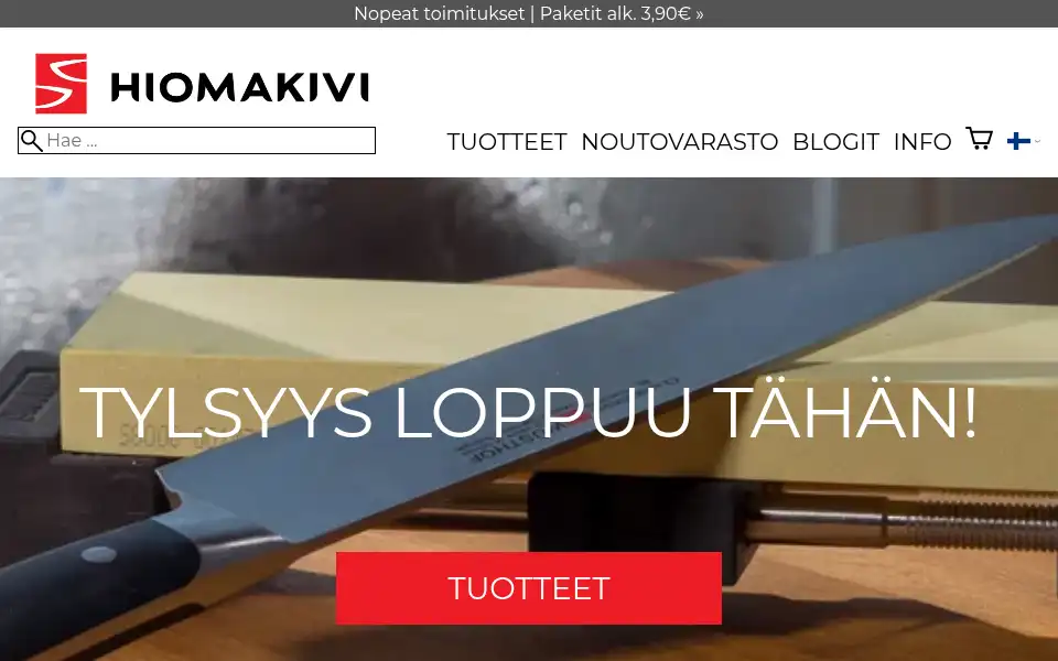 Screenshot of hiomakivi.fi